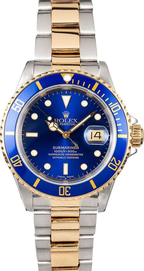 Rolex Submariner gold blue price